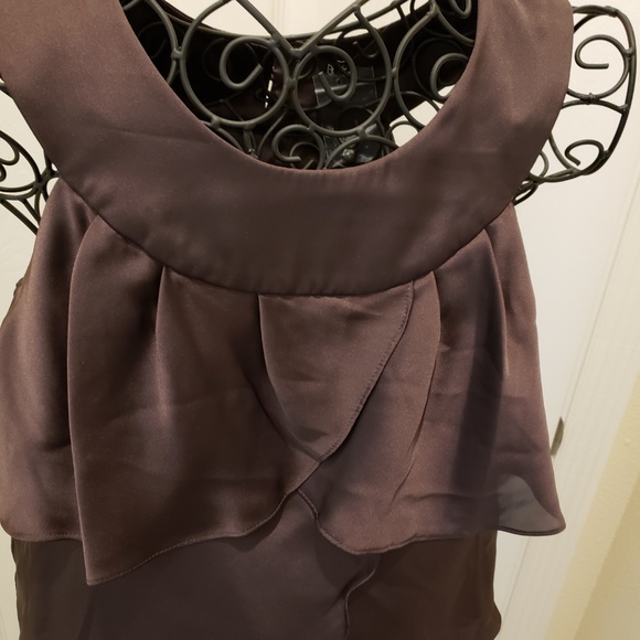 NWOT BCBG PARIS Mocha Layered Dress Sz 4 - Picture 2 of 8